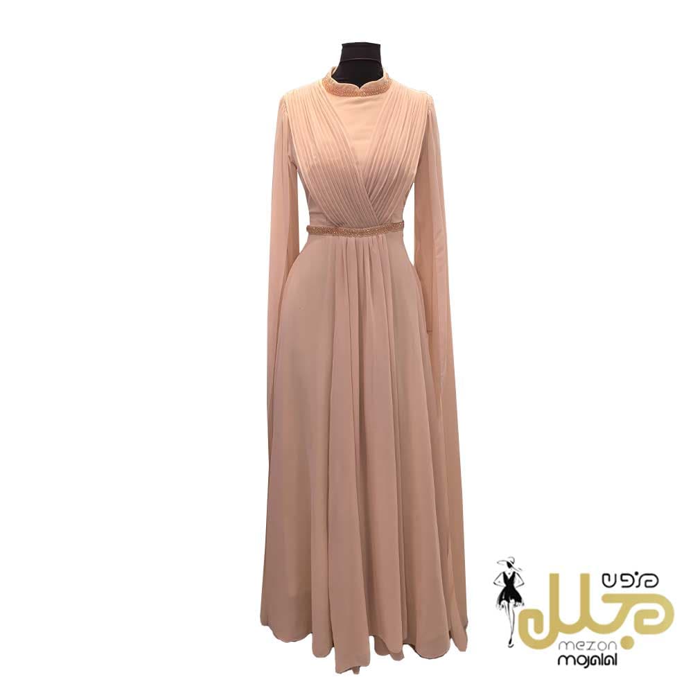 پیراهن ماکسی حریر شنل‌دار