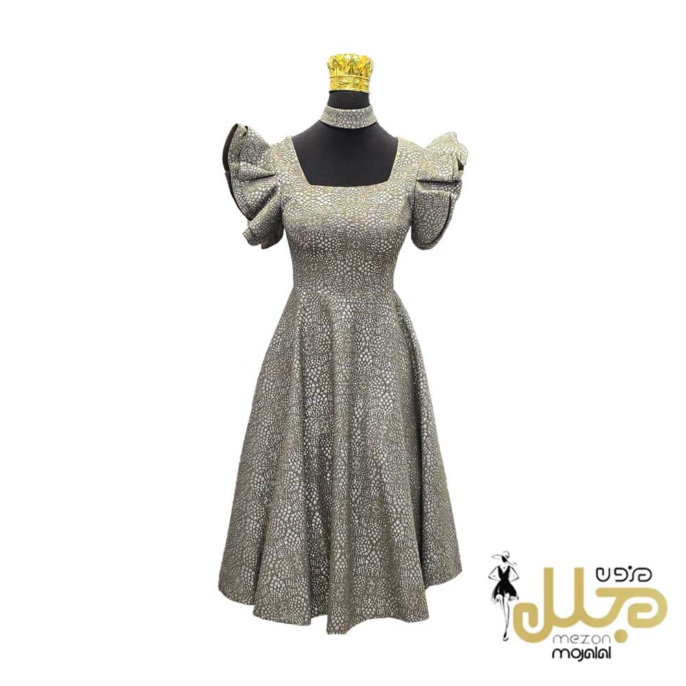 پیراهن کوتاه یقه خشتی