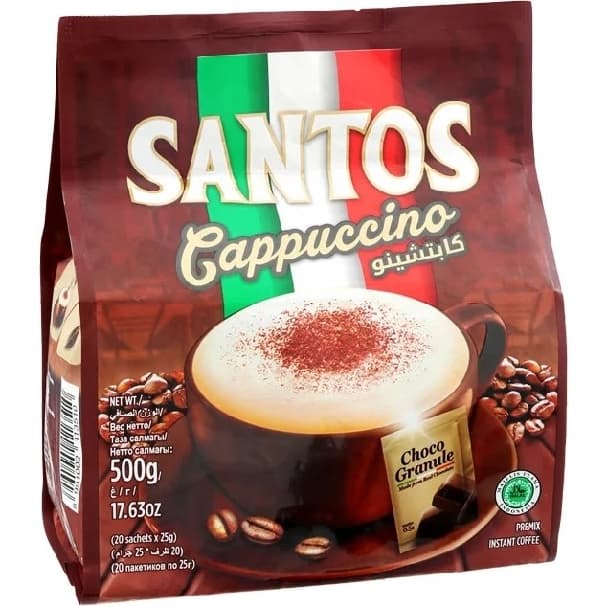 کاپوچینو سانتوس بسته 20 عددی – SANTOS