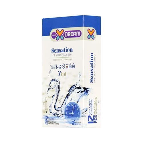 کاندوم حساس تاخیری شیاردار خاردار Sensation ایکس دریم
