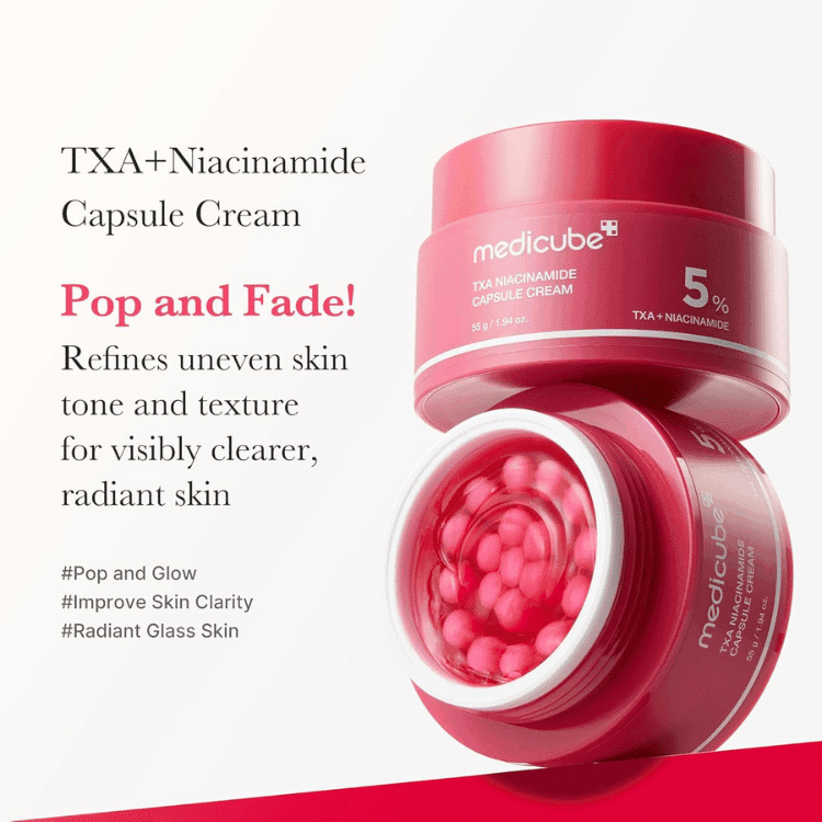 کرم کپسولی مدیکیوب TXA + نیاسینامید TXA+Niacinamide — تصویر ۴
