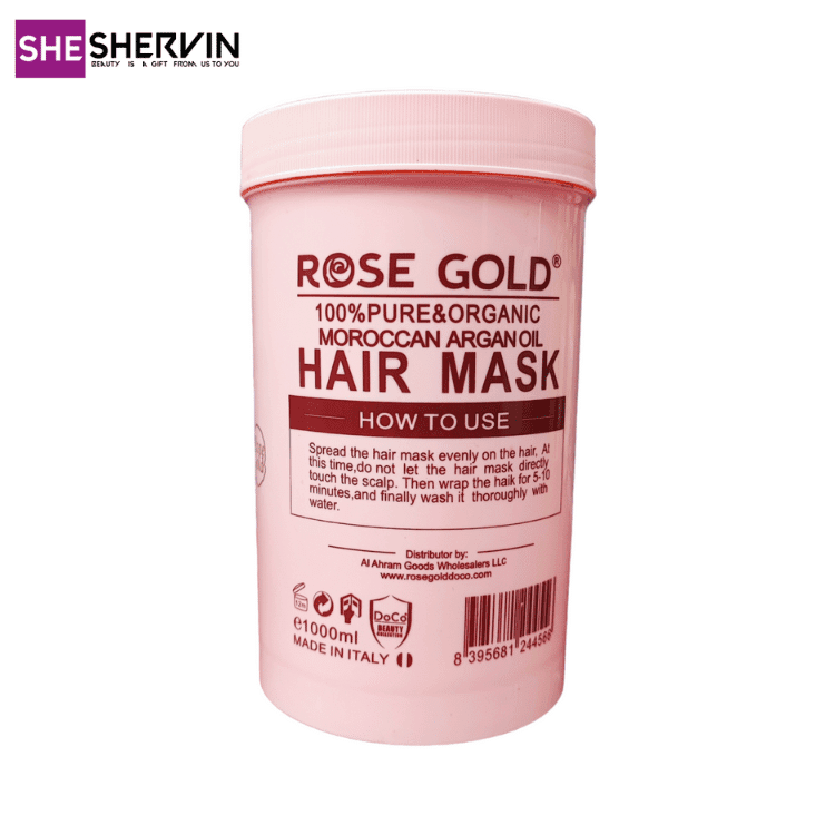 ماسک مو آرگان رزگلد Rose Gold 1000 ml — تصویر ۴