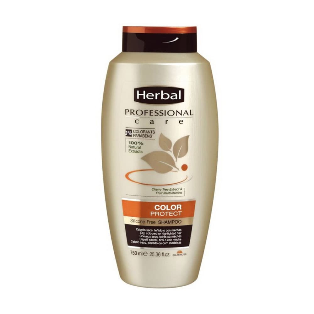 شامپو محافظ موهای رنگ شده و دکلره شده هربال Herbal color protect