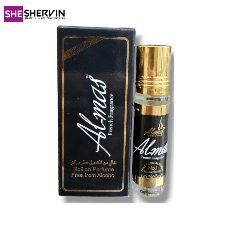 عطر رولی الماس مشکی Almas Black حجم 6ml