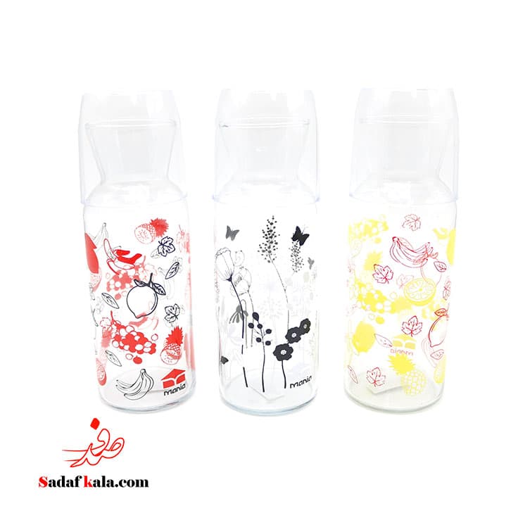 بطری شیشه ای مانا با لیوان چاپدار مانیا(12)/305031 — تصویر ۴