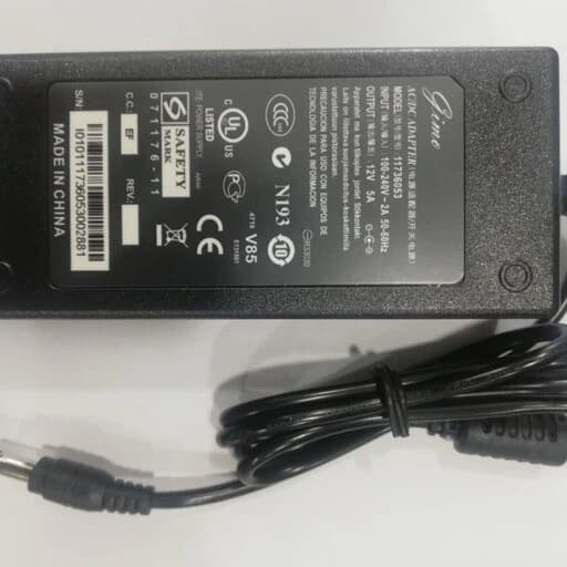 آدابتور 12 ولت 5 آمپر برند GIMO کد m19903 — تصویر ۴
