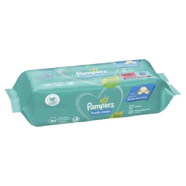 دستمال مرطوب نوزاد پمپرز صورت و بدن Fresh clean — تصویر ۲