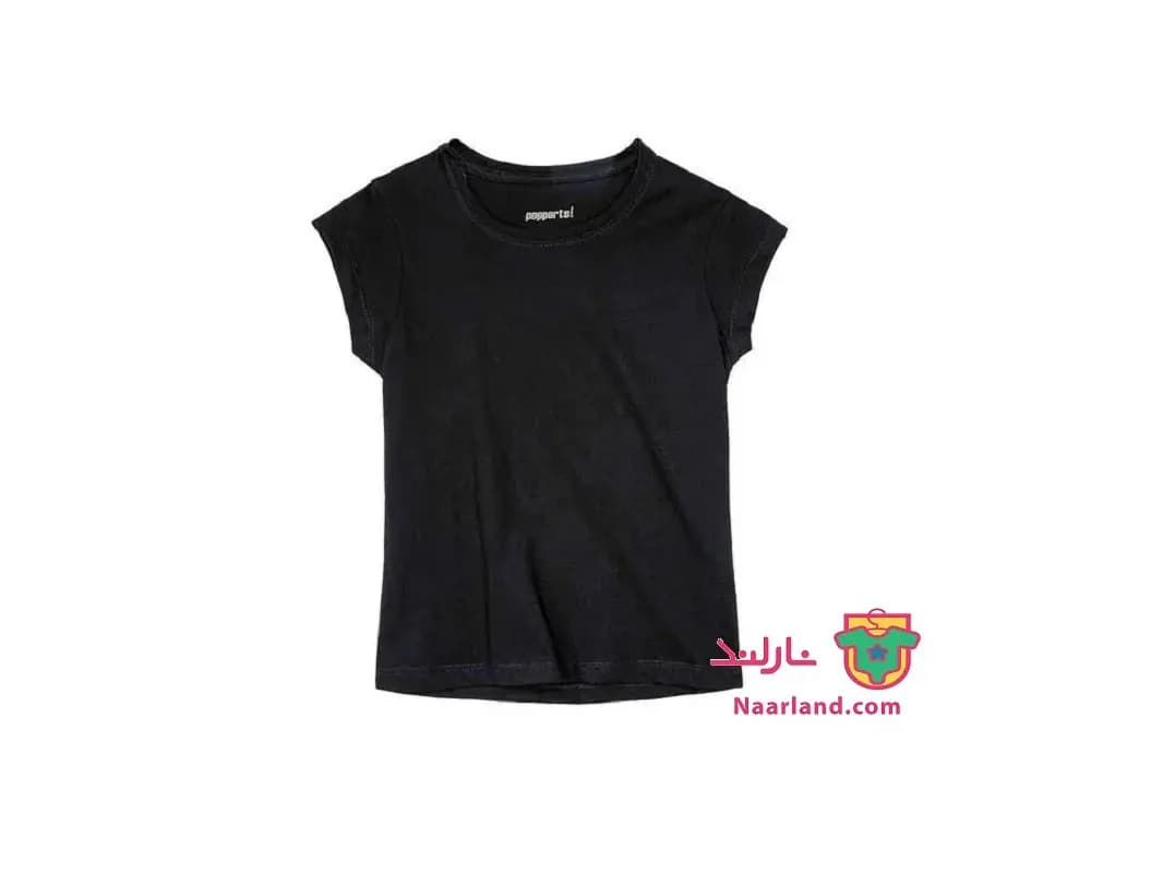 تیشرت دخترانه پپرتس آلمان (pepperts) ، مشکی ساده