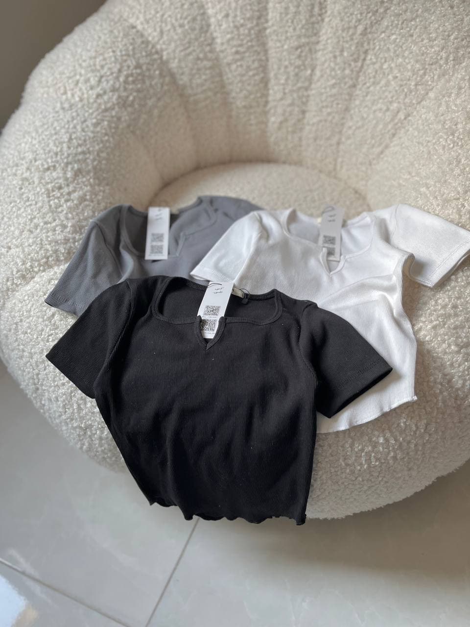 کراپ یقه عروسکی🎀🧸 — تصویر ۳