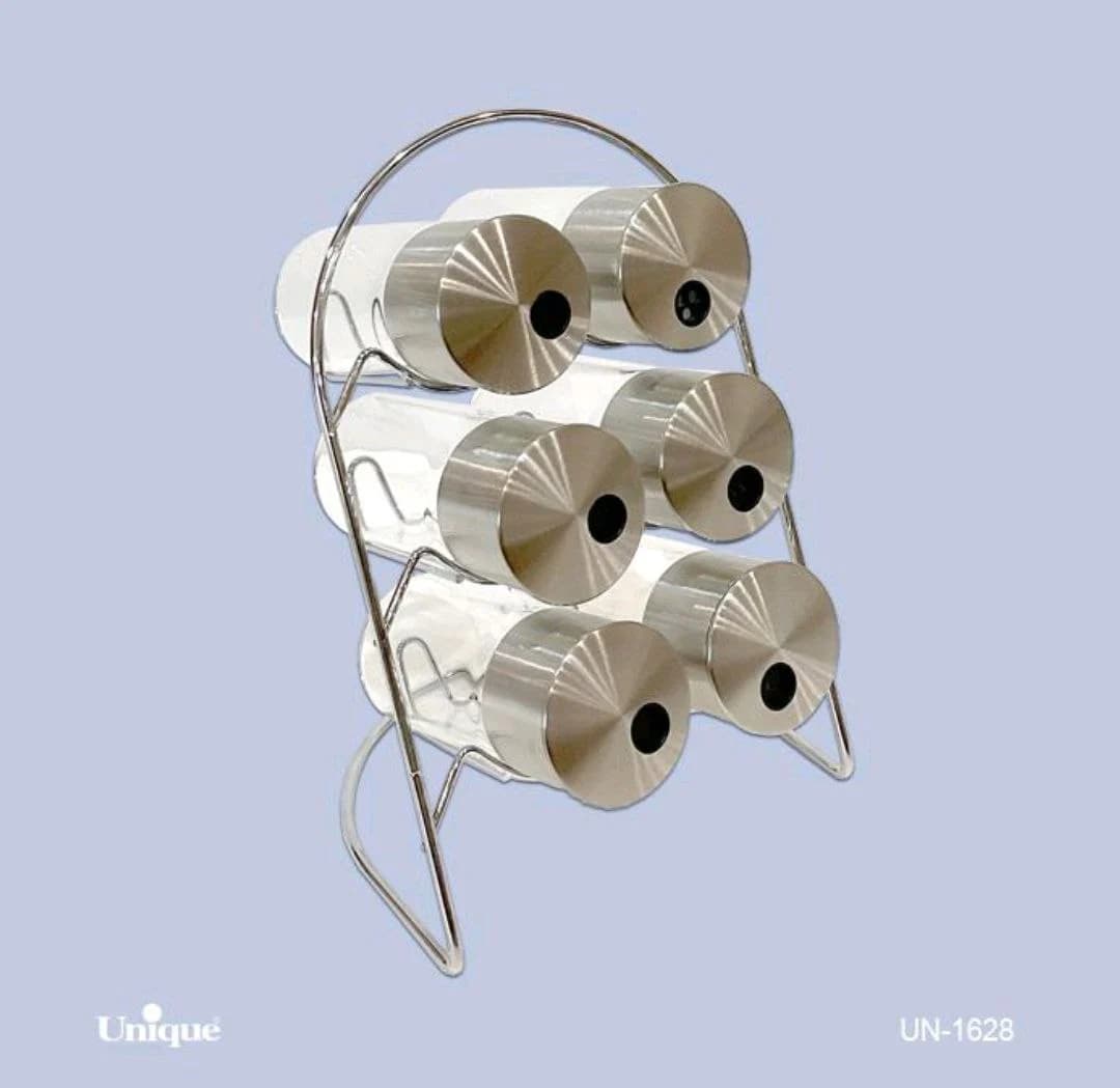 ست ادویه یونیک 6 تایی استیل هلالی کد UN-1628