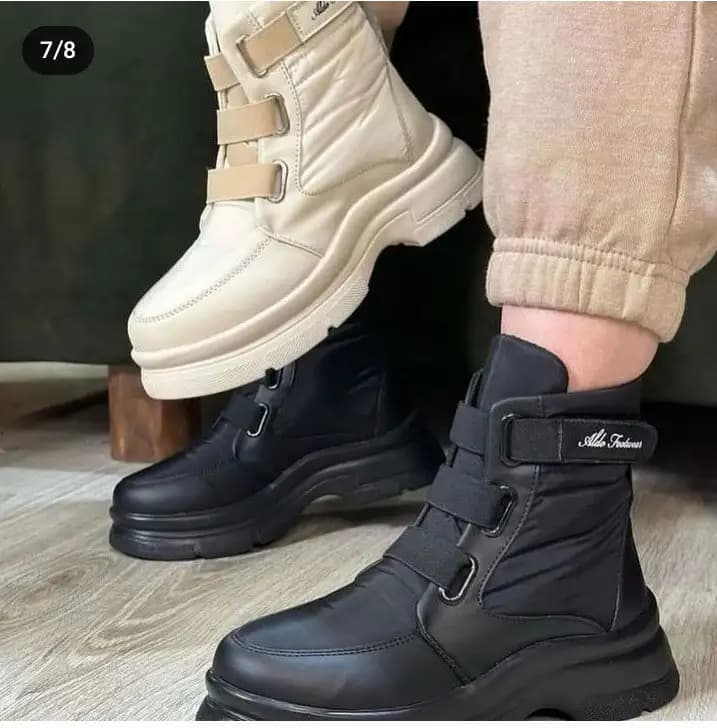 بوت کاپشنی (مشکی) کد 4826 — تصویر ۳
