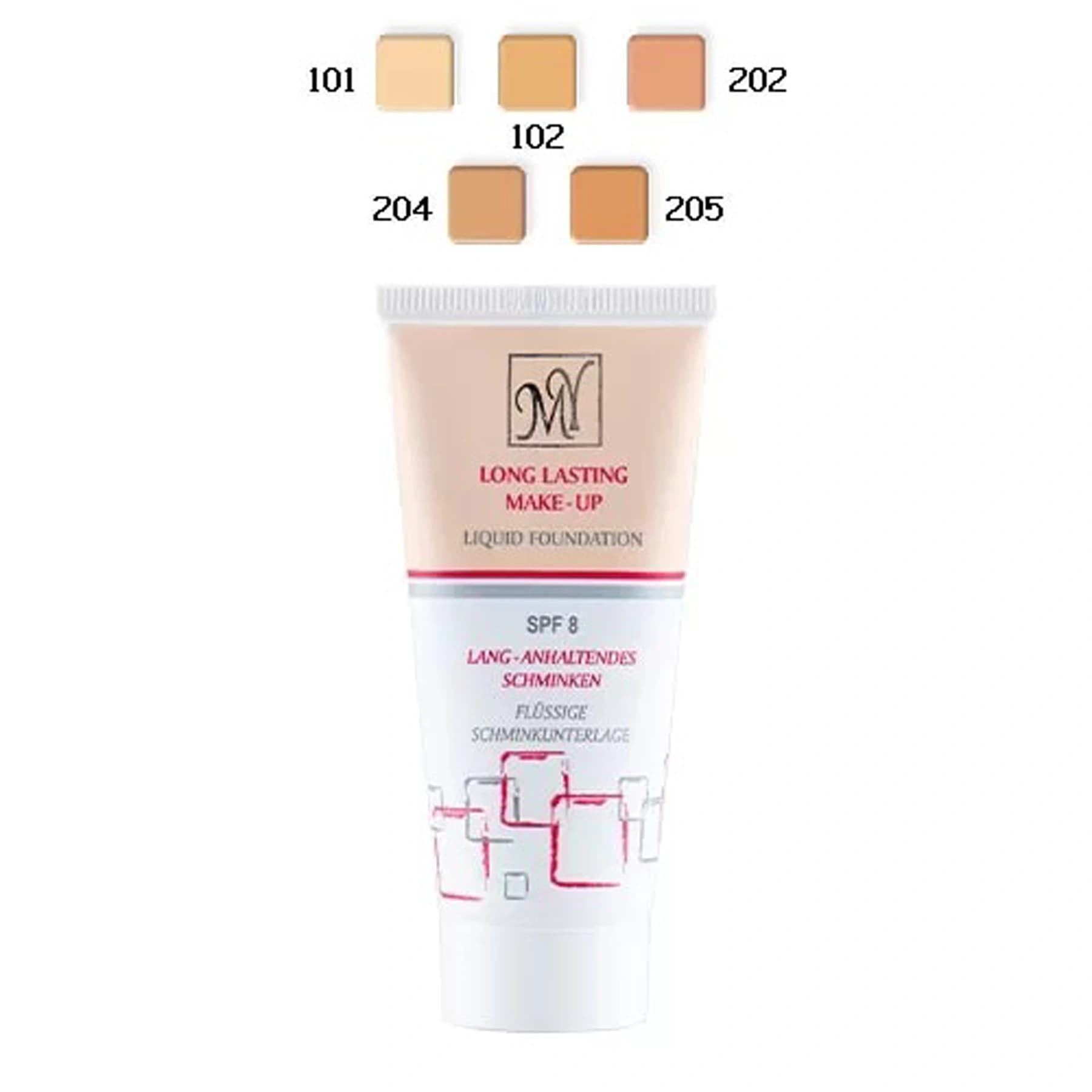 کرم پودر تیوبی لانگ لستینگ Spf8 مای شماره 101 حجم 35 میلی لیتر — تصویر ۳