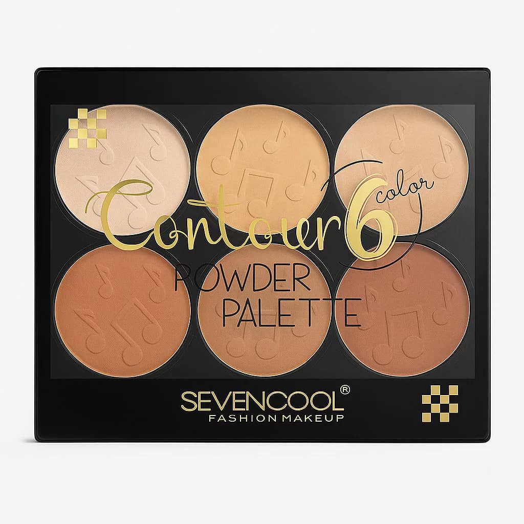 پالت کانتور خشک ۶ رنگ سون کول Sevencool — تصویر ۲