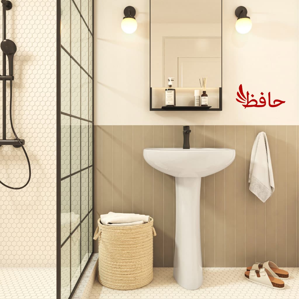 روشویی پایه دار کرد مدل کاملیا 45 درجه 1 — تصویر ۲