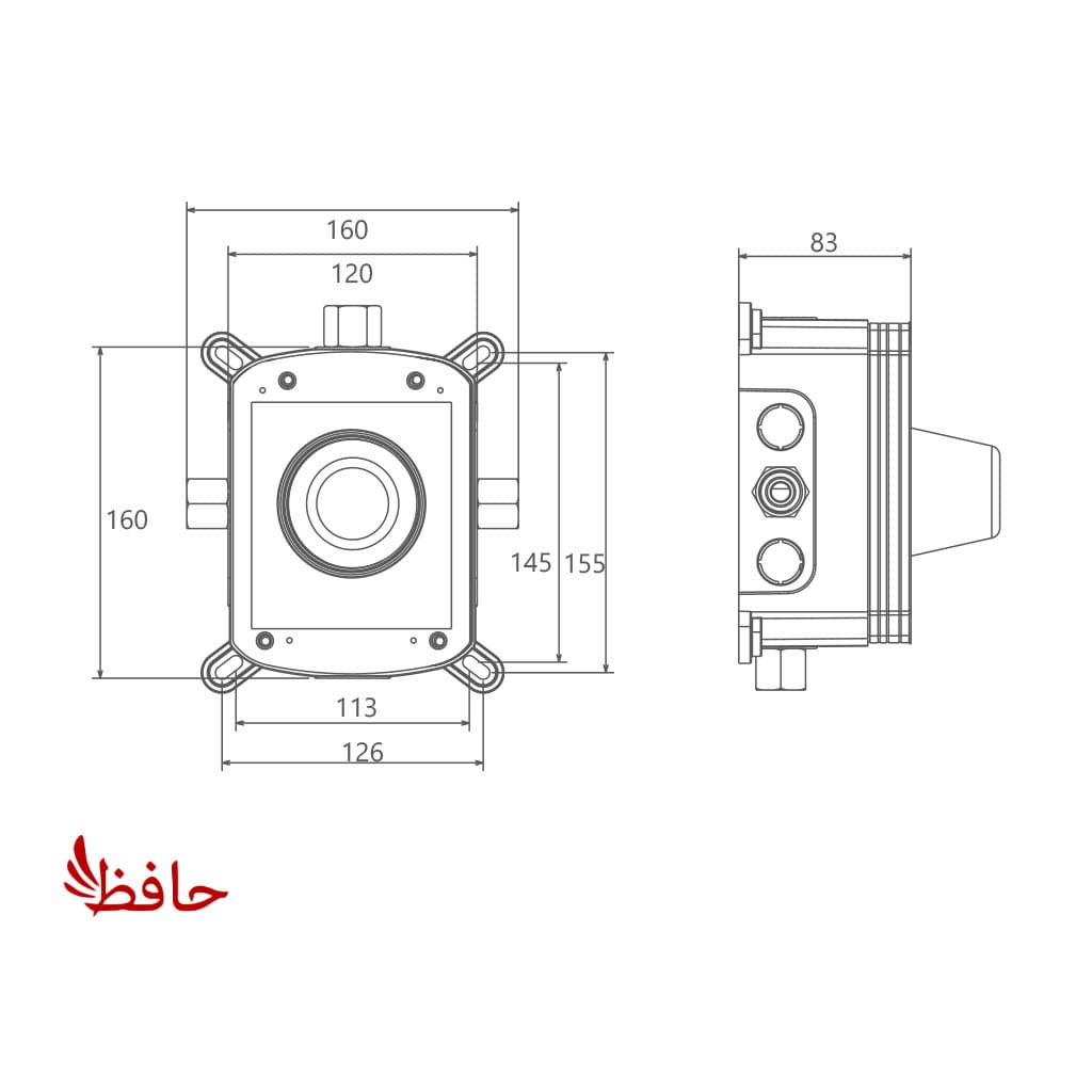 باکس شیر توکار شودر B — تصویر ۲