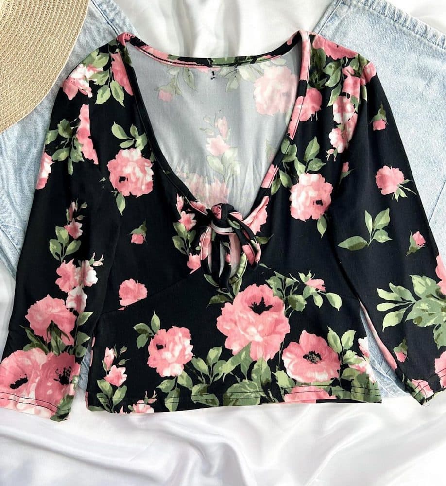 کراپ جلوگره گلدار