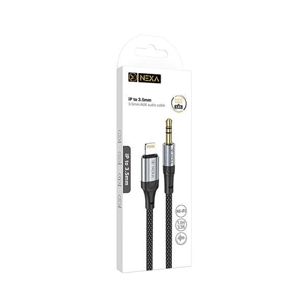 کابل تبدیل لایتنینگ به جک Nexa 3.5mm مدل LX3 طول 1 متر — تصویر ۲