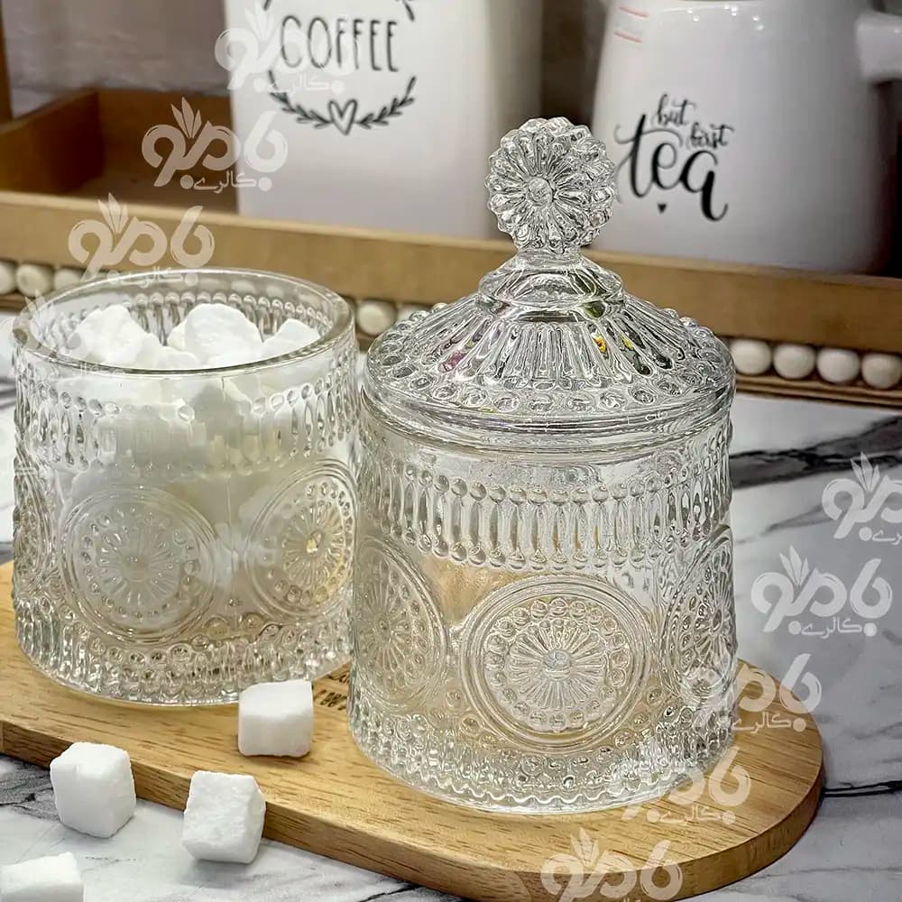 قندان شیشه ای دنیز طرح زارا — تصویر ۲