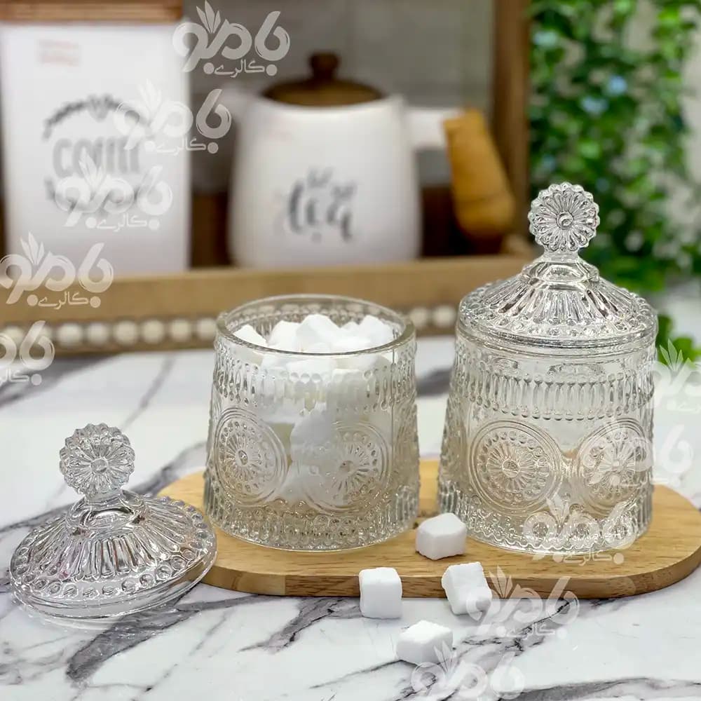 قندان شیشه ای دنیز طرح زارا