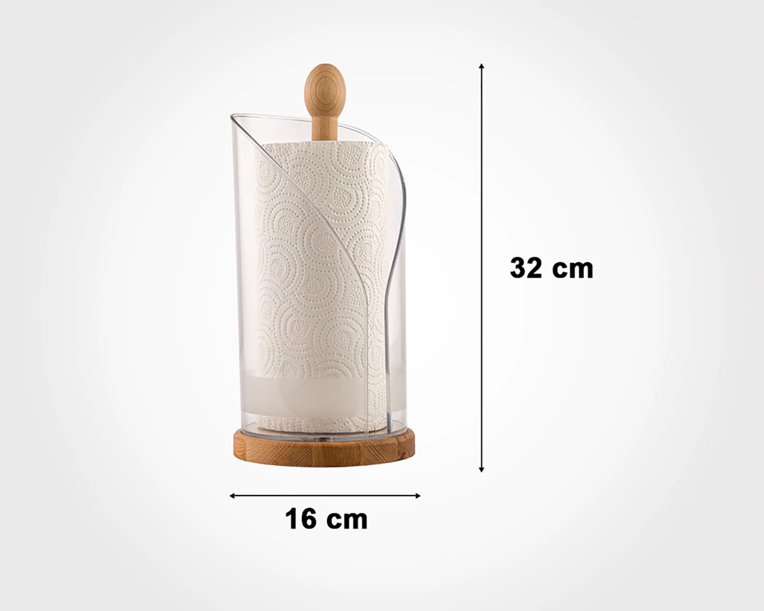 استند دستمال رولی چوبی لیمون 2254 — تصویر ۲