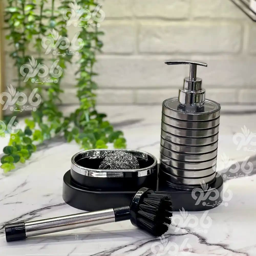 ست جامایع و اسکاچ و فرچه کوچک بازن 6056 — تصویر ۳