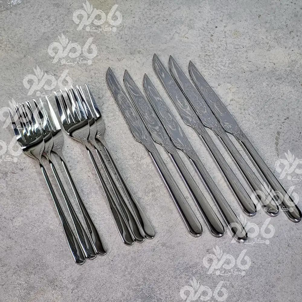کارد و چنگال جعبه ای تمام استیل یونیک — تصویر ۲