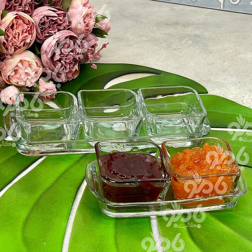اردو خوری شیشه ای زیره دار باروک