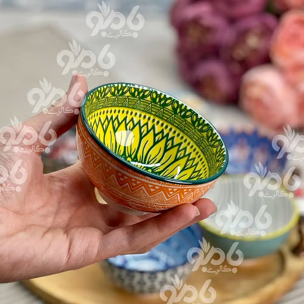 پیاله ماست سرامیک مغربی دنی هوم قطر 9سانت — تصویر ۲