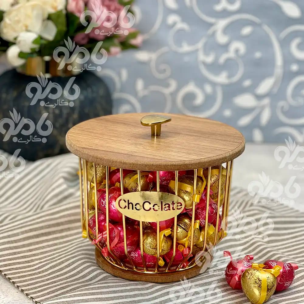کندی و شکلات خوری چوب فلزی بلوط گرد — تصویر ۵
