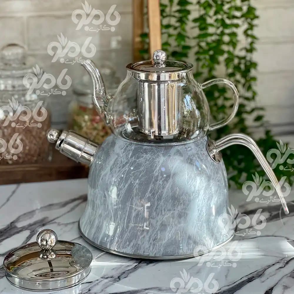 ست کتری و قوری استیل چاپدار دالتون — تصویر ۴