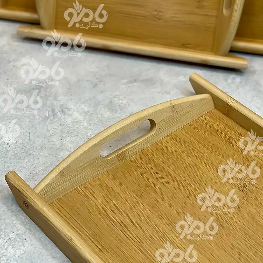 سینی چوبی بامبو مستطیل ارکیده در 3سایز — تصویر ۳