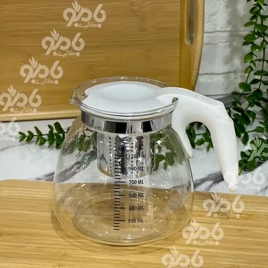 قوری چای ساز مندرج دسته مشکی — تصویر ۵