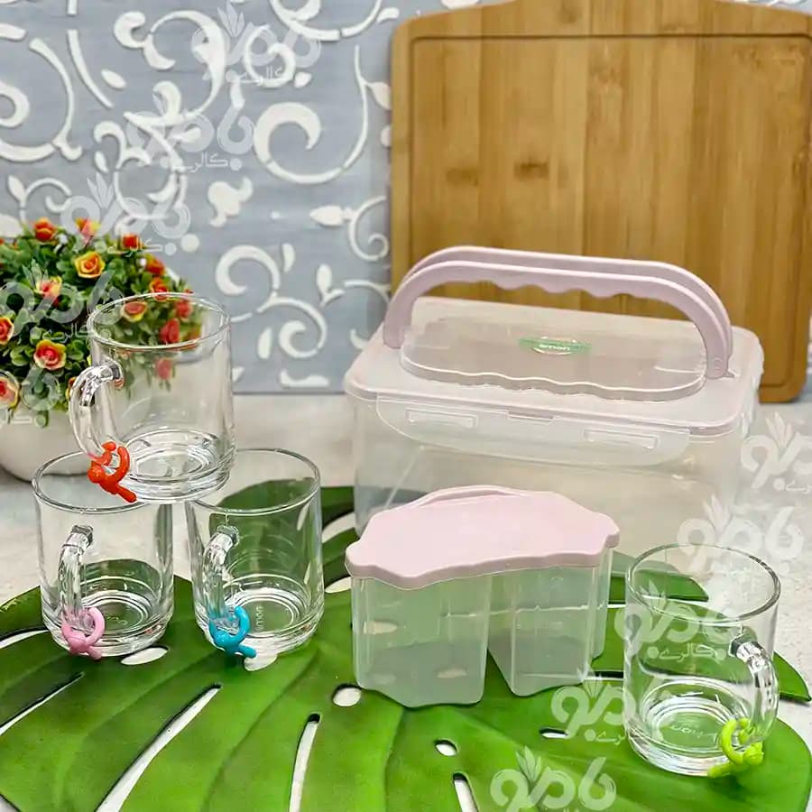 ست چای خوری 4نفره دسته دار لیمون 17800 — تصویر ۲