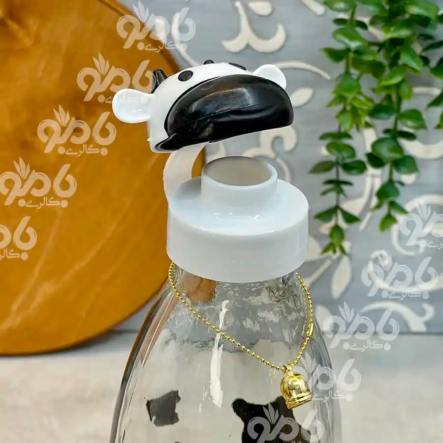 بطری شیر شیشه ای میلکا رنگی — تصویر ۳