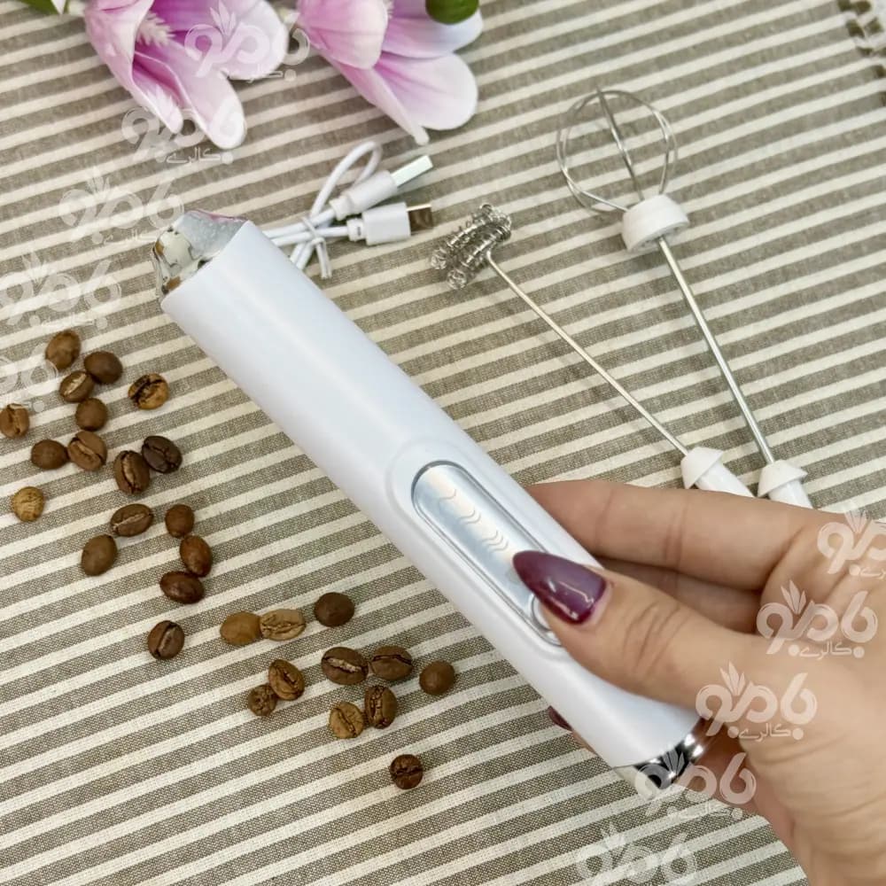 همزن کافی شارژی دو سر وارداتی — تصویر ۳