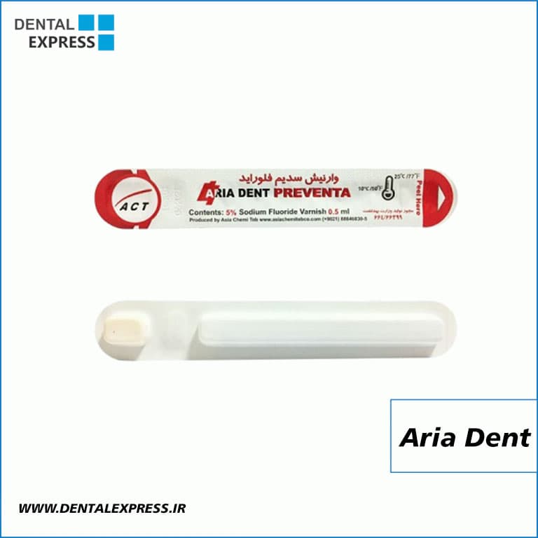 وارنیش سدیم فلوراید 5% آریادنت – Aria Dent