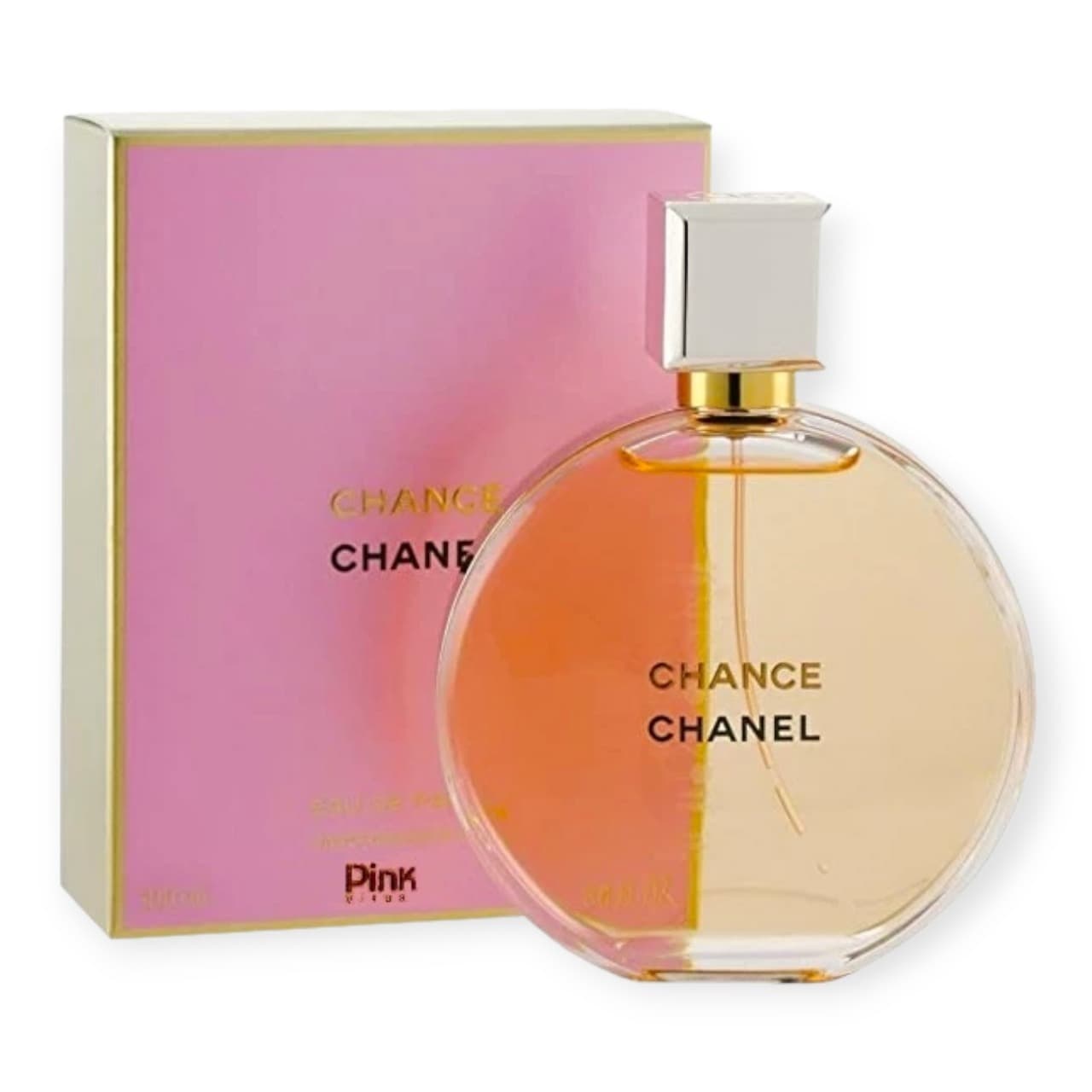 ادو پرفیوم زنانه pink مدل Chanel Chance بزرگ و مینیاتوری حجم 100 و 30 میلی لیتر — تصویر ۲