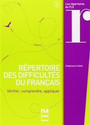کتاب فرانسه Repertoire des difficultes du francais
