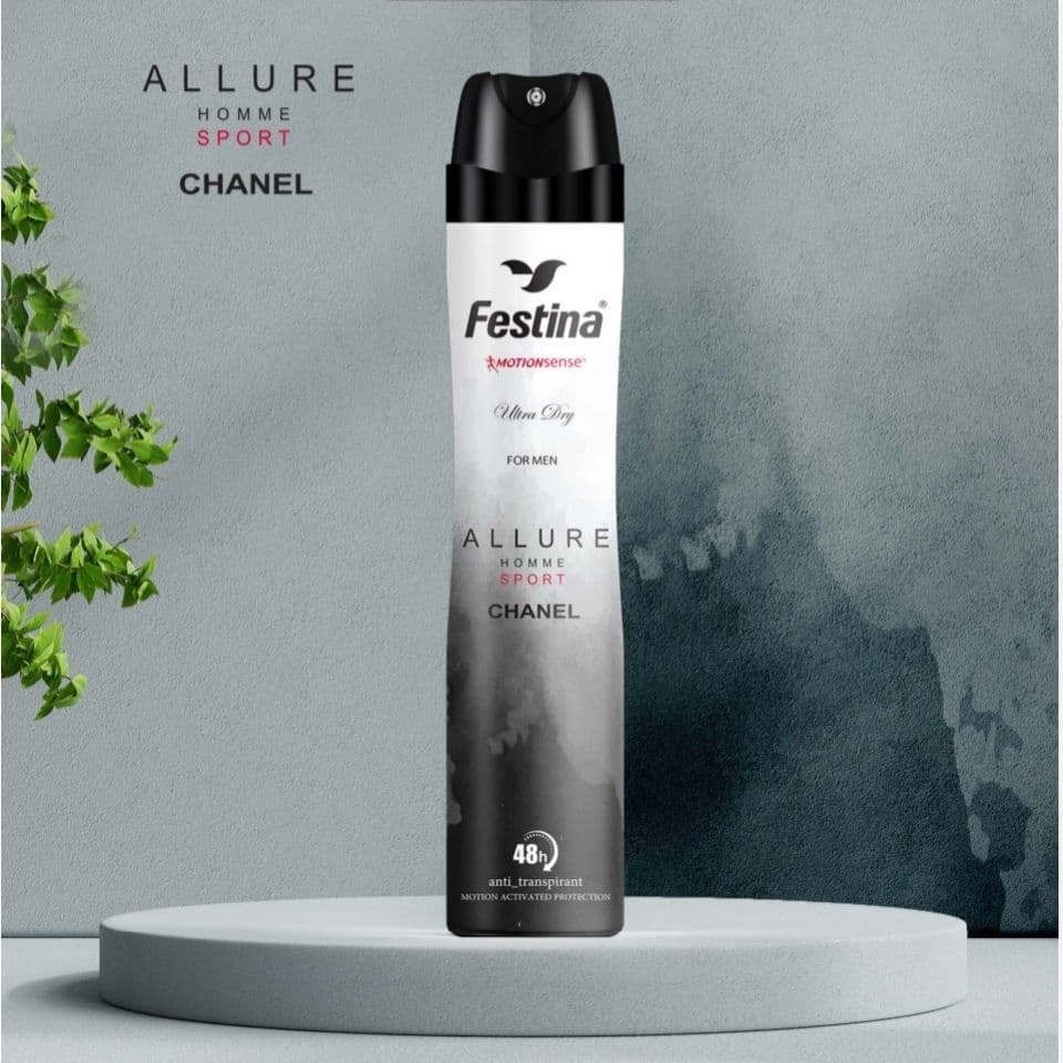 اسپری ضدتعریق و خوشبو کننده بدن فستینا Festina رایحه آلور هوم اسپورت حجم 200 میلی لیتر — تصویر ۲