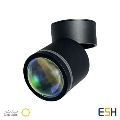 چراغ استوانه چرخشی COB دوجهت نور 20 وات یزدنور