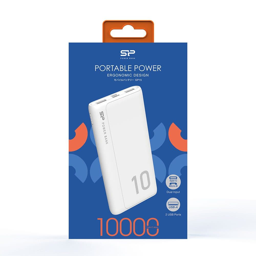 پاوربانک سیلیکون پاور مدل GP15 ظرفیت 10000 میلی آمپر ساعت — تصویر ۲