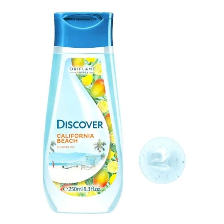 شامپو بدن اوریفلیم ORIFLAME سری دیسکاور Discover مدل ساحل کالیفرنیا California Beach حجم 250 میلی لیتر
