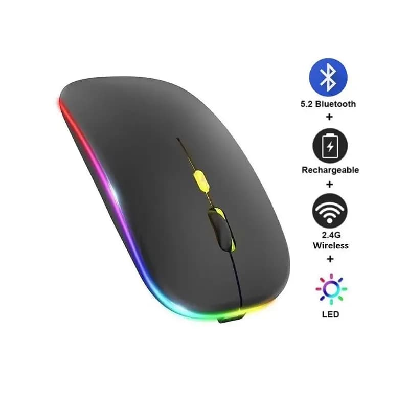 ماوس بی سیم و بلوتوثی شارژی GW-680 چراغدار — تصویر ۲