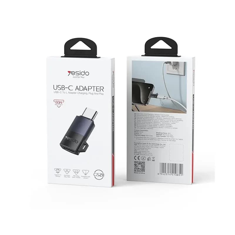 مبدل USB Type-C به Lightning یسیدو مدل GS28 — تصویر ۵