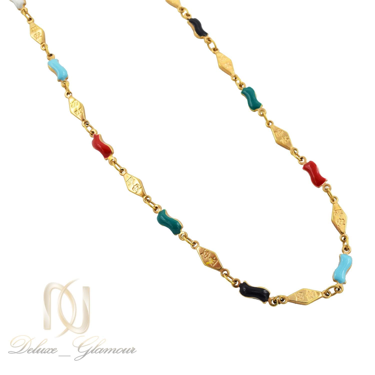 گردنبند دخترانه ژوپینگ فانتزی نگین لاکی nw-n519