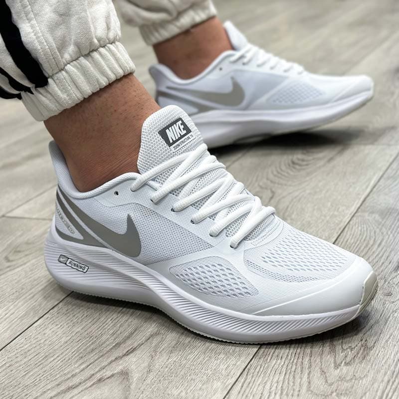 کتونی مردانه زنانه مدل نایک ایر زوم گاید nike air zoom guide رانینگ رنگ سفید کد 26200 — تصویر ۶