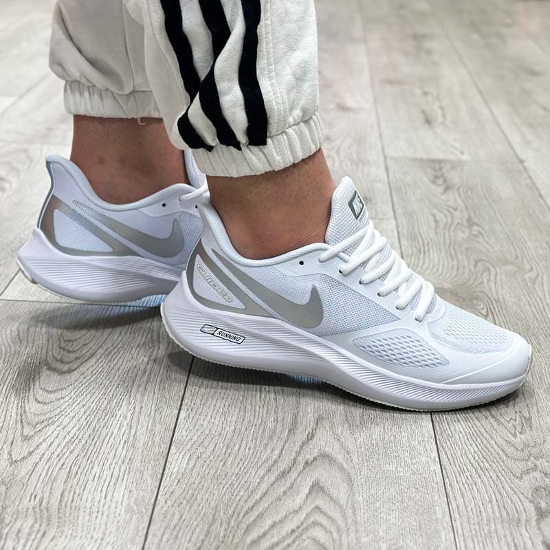 کتونی مردانه زنانه مدل نایک ایر زوم گاید nike air zoom guide رانینگ رنگ سفید کد 26200 — تصویر ۵