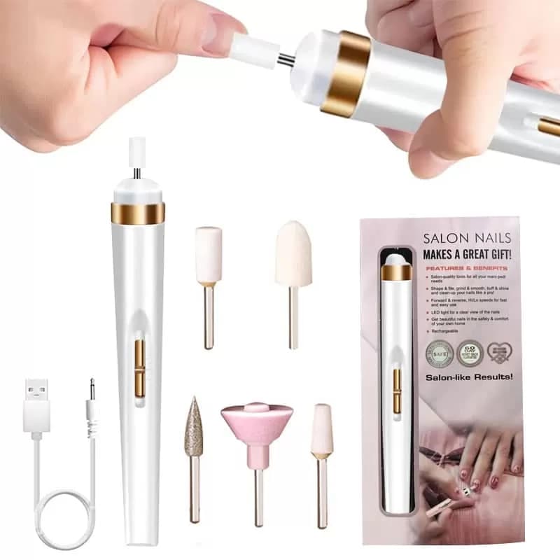 سوهان برقی ناخن خانگی SALON NAILS — تصویر ۲