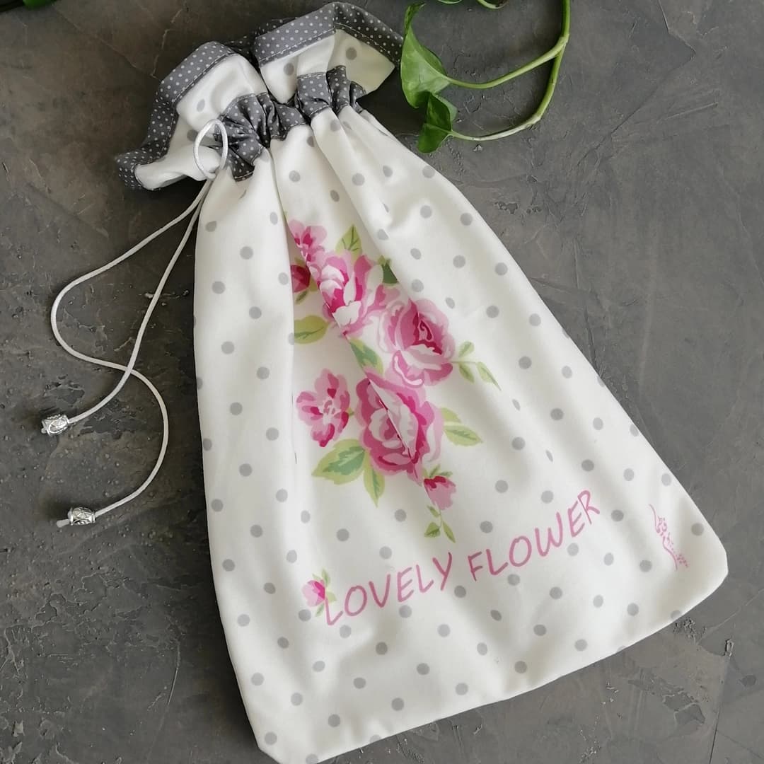 کیسه سبزی مخمل ژاسمین- طرح 17