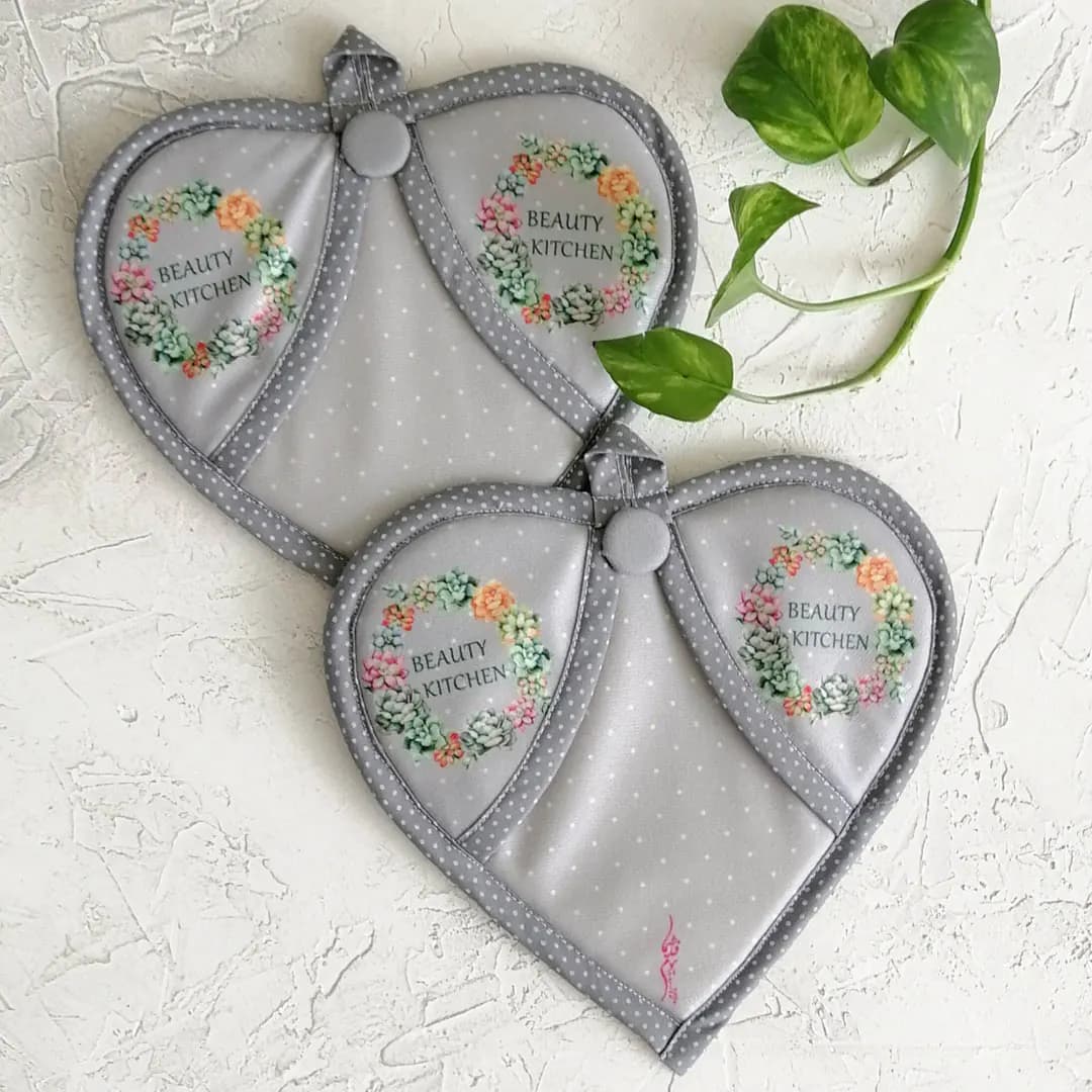 دستگیره قلبی مخمل فروزان – طرح 26